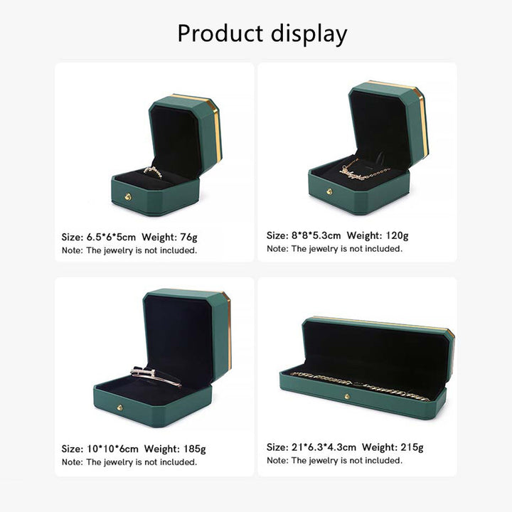 Buddha Stones Jewelry Storage Box PU Leather Gift Box - image 27