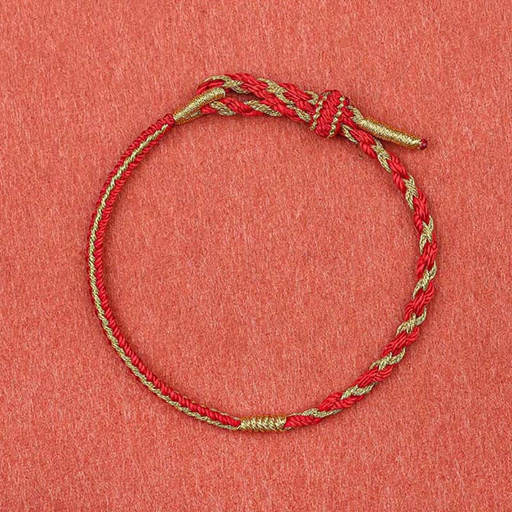 Buddha Stones Handmade Chinese Zodiac Rabbit Rooster Rat Horse Dragon Protection Braid String Bracelet - image 9