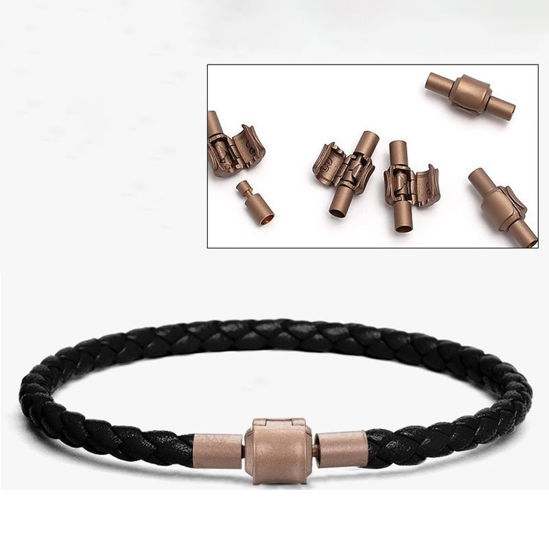 Buddha Stones Vintage Leather Rope Luck Braid String Bracelet - image 3