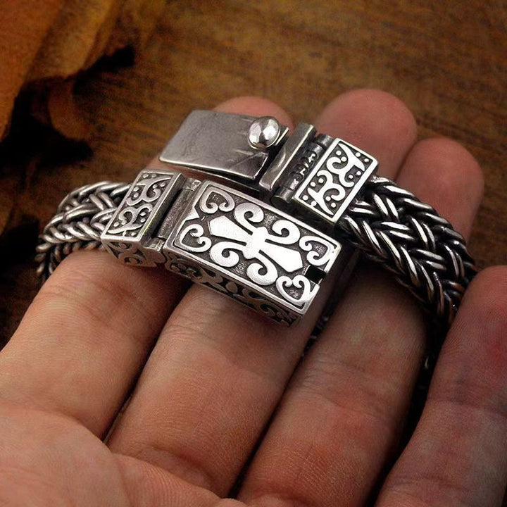 Buddha Stones Retro Vine Totem Pattern Braided Healing Chain Bracelet - image 7