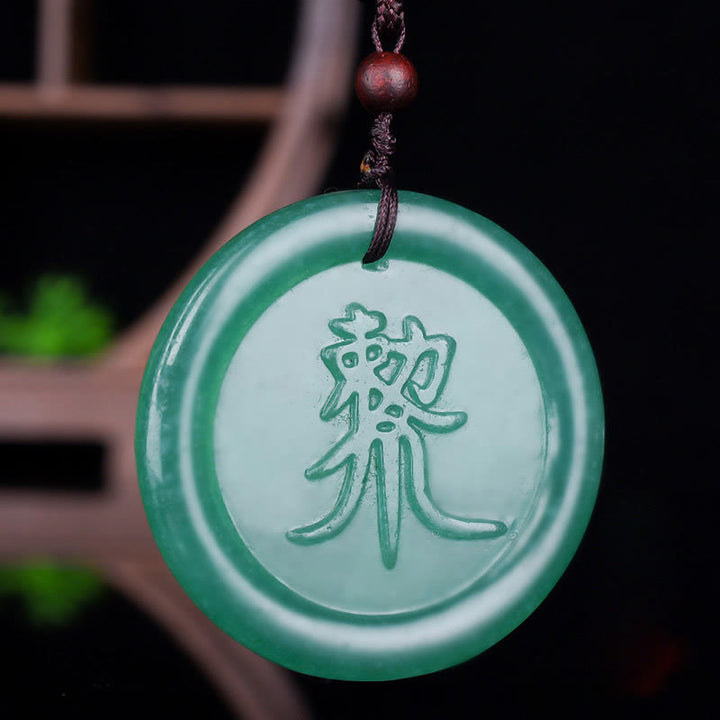 Buddha Stones Green Aventurine Yin Yang Balance Necklace Pendant - image 4