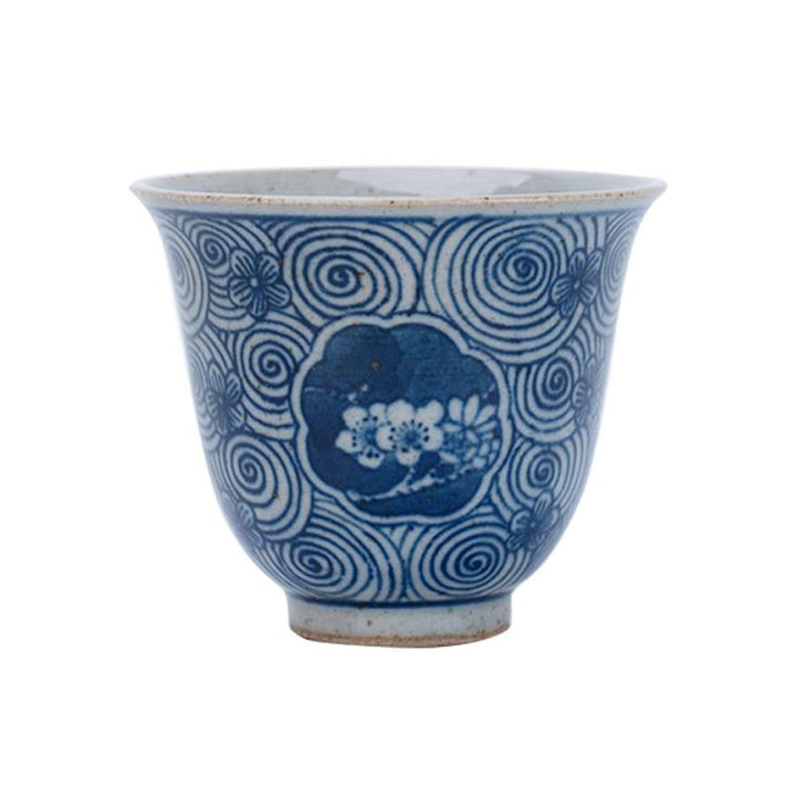 Buddha Stones Jingdezhen Blue and White Porcelain Hand Painted Lotus Plum Blossom Ceramic Teacup Kung Fu Tea Cups - image 10