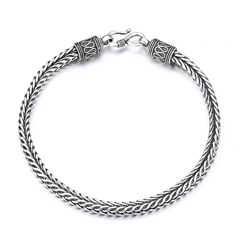 Buddha Stones Vintage Dragon Keel Braided Twisted Design Wealth Buckle Bracelet - image 6