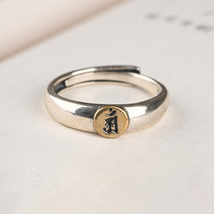 Buddha Stones Tibetan Om Mani Padme Hum Carved Chinese Zodiac Natal Buddha Peace Ring - image 22