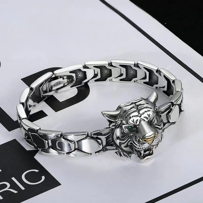 Buddha Stones Tiger Head Design Healing Bracelet - image 1