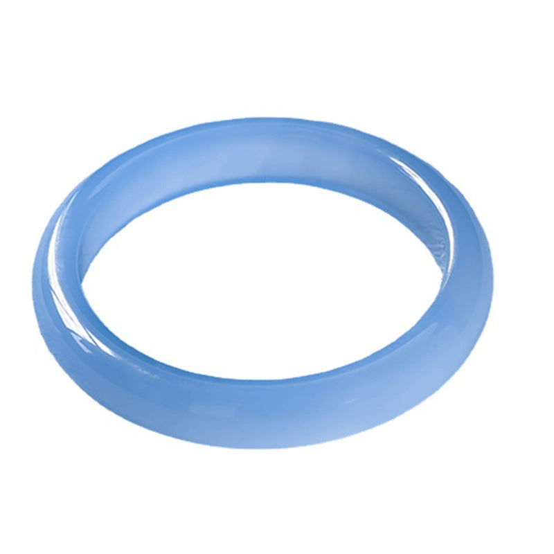 Buddha Stones Blue Chalcedony Emotional Balance Bracelet Bangle - image 5