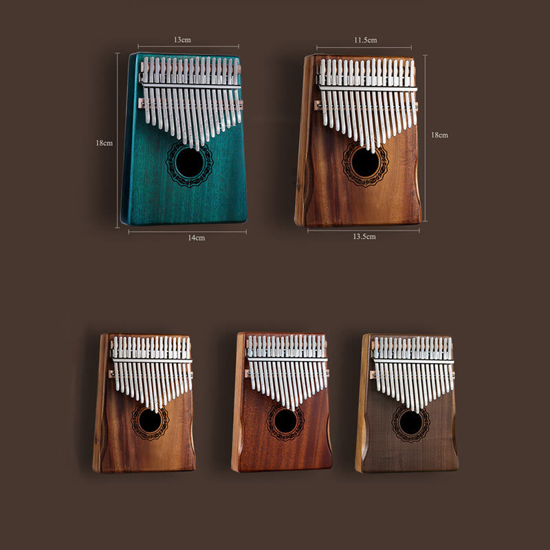 Buddha Stones Kalimba 17 Keys Thumb Piano Mahogany Wood Acacia Walnut Portable Finger Piano - image 24