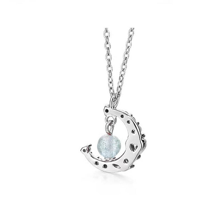 Buddha Stones Strawberry Quartz Blue Crystal Love Healing Necklace - image 13