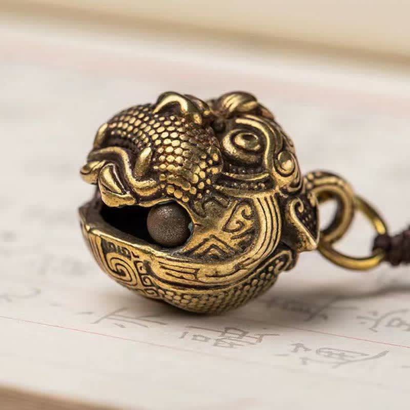 Buddha Stones PiXiu Wealth Copper Key Chain - image 8