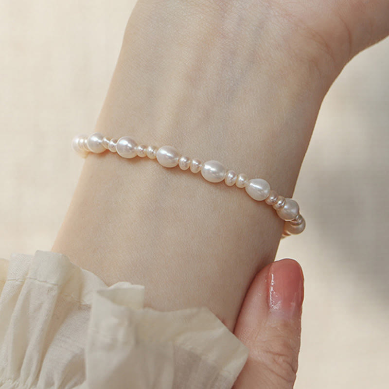 Buddha Stones Natural Flower Pearl Sincerity Bead Bracelet - image 4