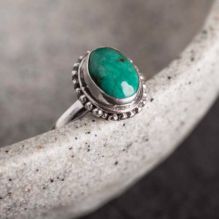 Buddha Stones 925 Sterling Silver Turquoise Wisdom Love Ring - image 8