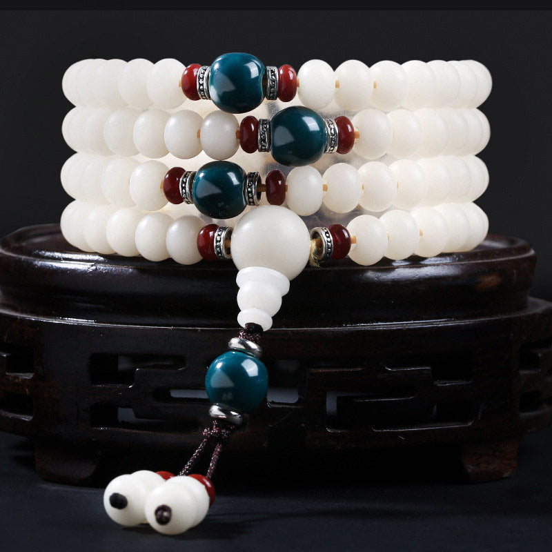 Buddha Stones Bodhi Seed Bead Lotus Blessing Charm Bracelet - Bodhi Seed - 10*8mm - image 0