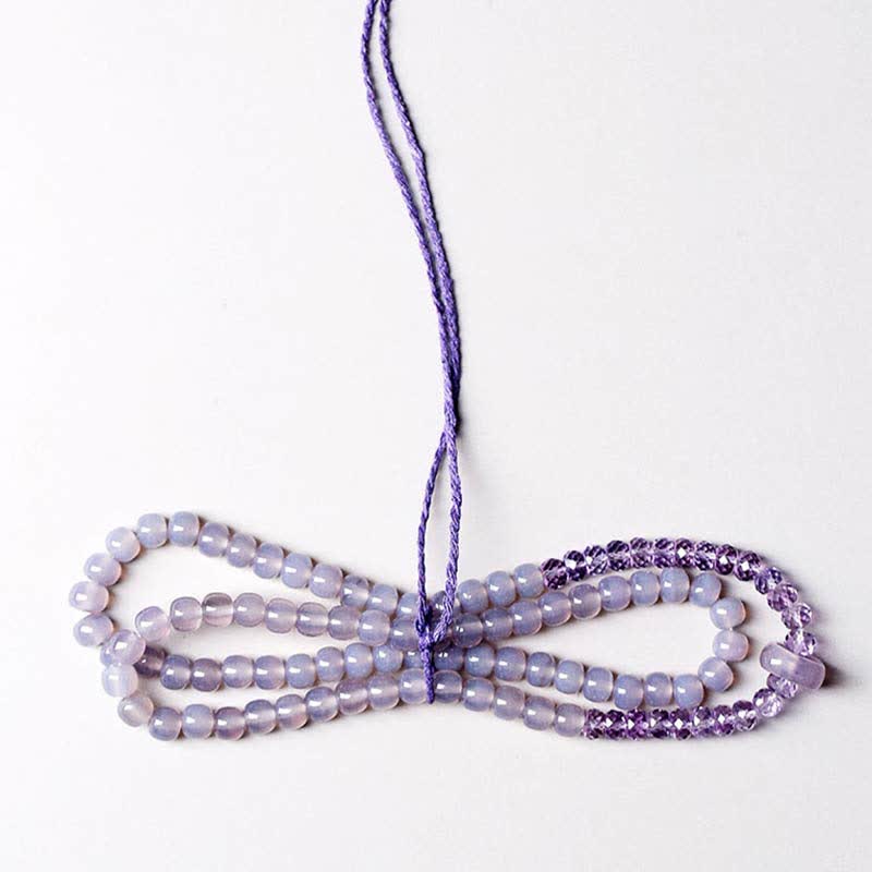 Buddha Stones Natural Amethyst Crystal Meditation Healing Bracelet - image 3