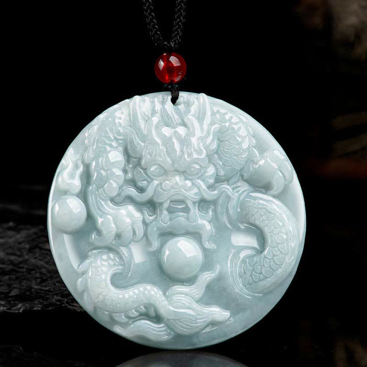 ❗❗❗A Flash Sale- Buddha Stones Chinese Zodiac Dragon Jade Success Amulet String Necklace - image 5
