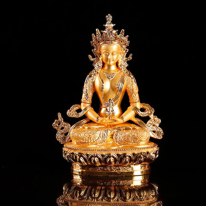 Buddha Stones Longevity Buddha Figurine Serenity Statue Home Decoration - image 8