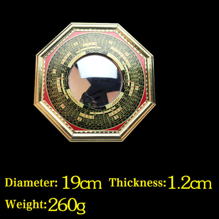 Feng Shui Bagua Map Balance Harmony Living Room Energy Map Mirror - 19 cm Bagua Map Convex Mirror - image 10