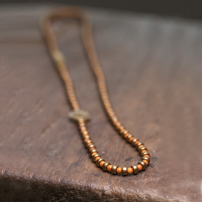 Buddha Stones Retro Olive Pit Copper Wealth Bracelet - image 5