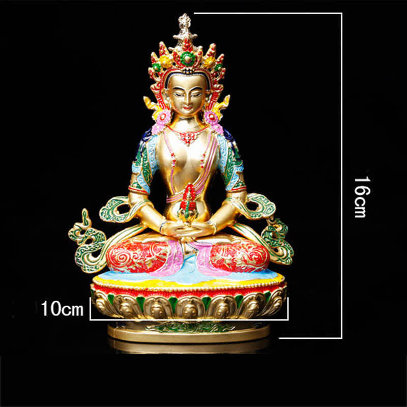 Buddha Stones Longevity Buddha Figurine Serenity Statue Home Decoration - image 5