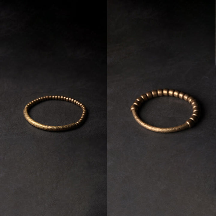 Buddha Stones Simple Design Copper Brass Bead Luck Wealth Bracelet - image 13