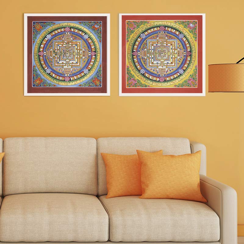 Buddha Stones Tibetan Thangka Painting Blessing Handmade Decoration - image 2