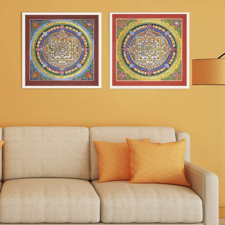 Buddha Stones Tibetan Thangka Painting Blessing Handmade Decoration - image 2