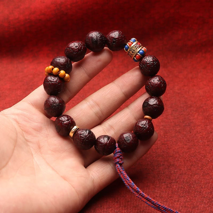 Buddha Stones Bodhi Seed Bead Peace Calm Tassel Bracelet - image 5
