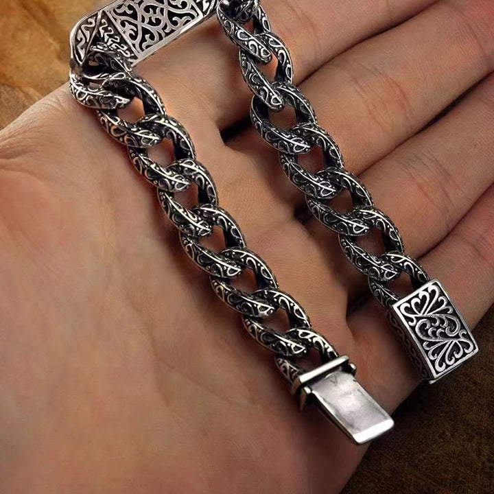 Buddha Stones Vintage Patterns Engraved Healing Bracelet - image 4