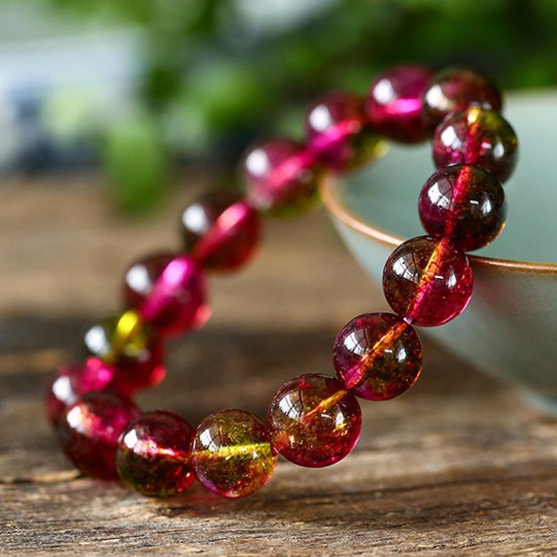 Buddha Stones Natural Tourmaline Love Wisdom Bracelet - image 1