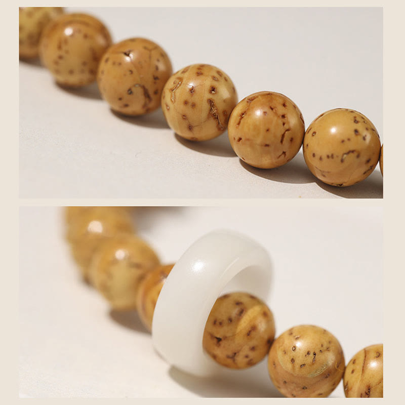 Buddha Stones Tibetan Natural Purple Gold Rat Bodhi Seed Wealth Double Wrap Bracelet - image 12