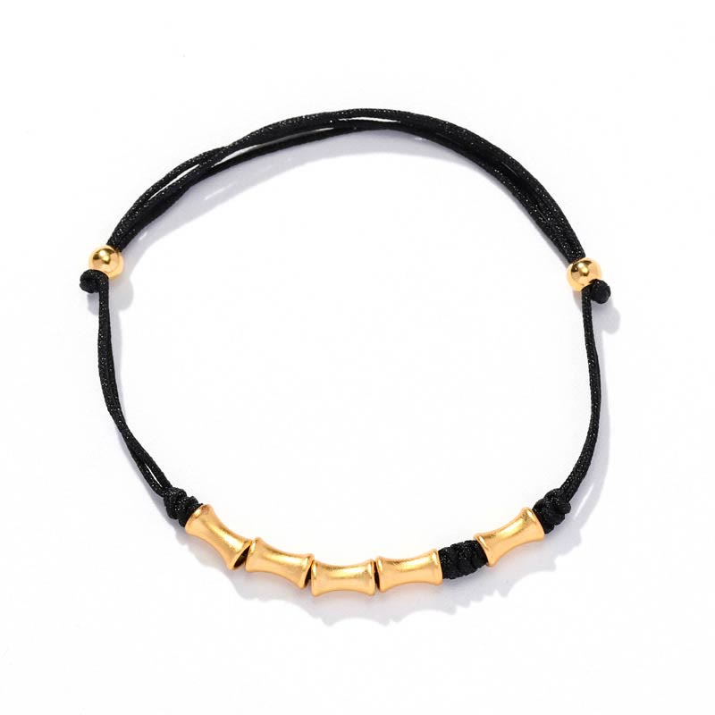 Buddha Stones 925 Sterling Silver Bamboo Design Protection Luck Braided Bracelet - image 10