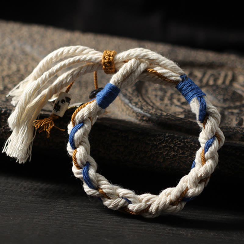 Buddha Stones Tibet Zakiram Goddess of Wealth Thangka Handmade Luck Bracelet - image 11