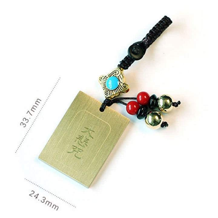 Feng Shui Yin Yang Bagua Wenchang Pen Pagoda Prayer Wheel Keychain - image 9