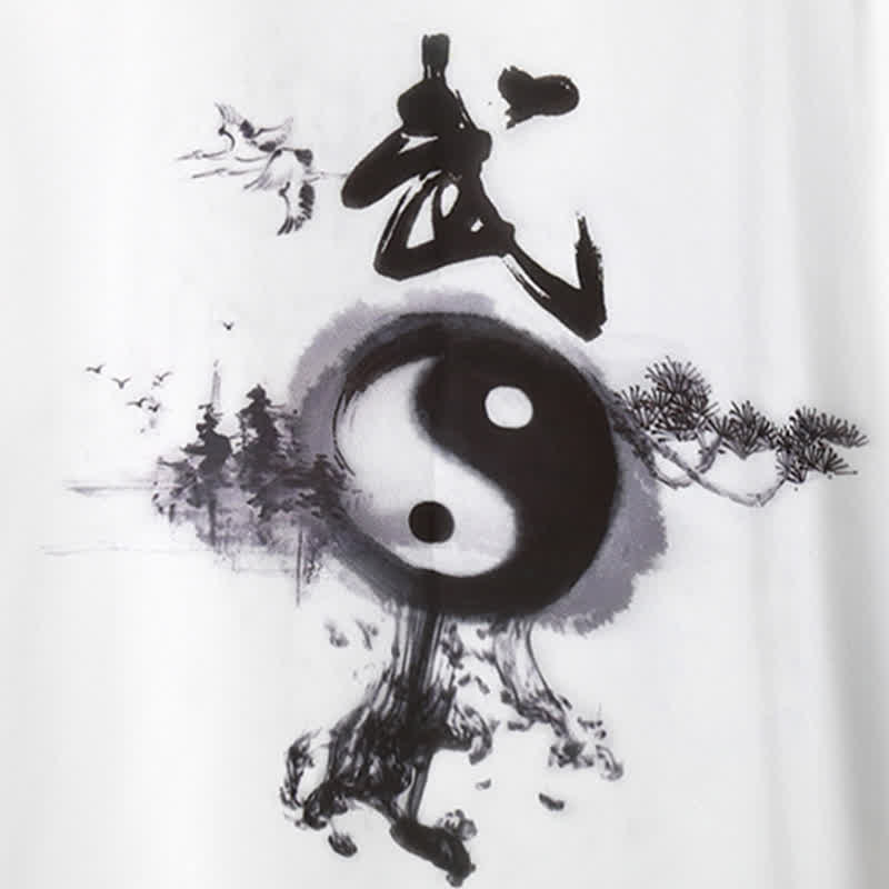 Buddha Stones 3Pcs Yin Yang Tree Tai Chi Spiritual Zen Practice Meditation Prayer Uniform Unisex Clothing Set - image 8