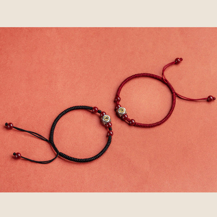 Buddha Stones 925 Sterling Silver Chinese Zodiac Cinnabar Calm Bracelet - image 26