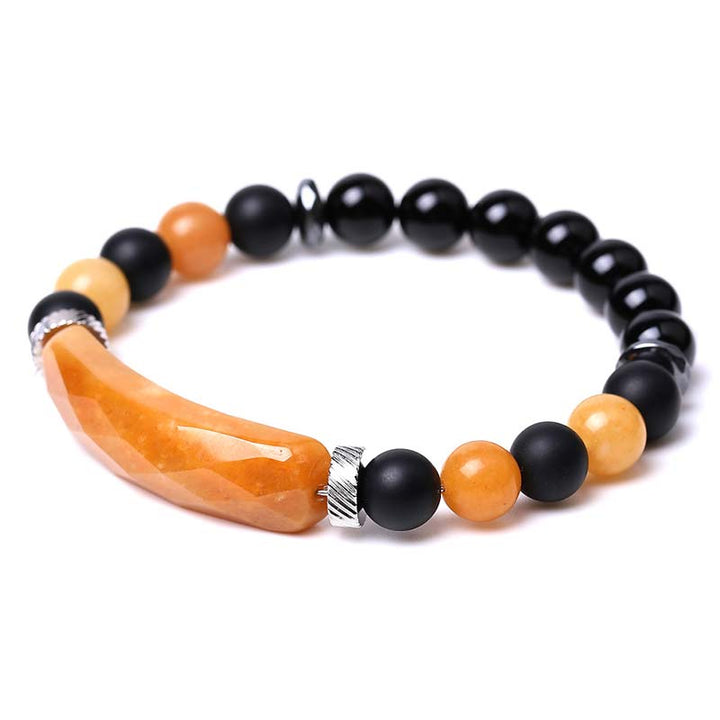 Buddha Stones Natural Crystal Blue Aventurine Healing Bracelet - Golden Silk Jade - image 32