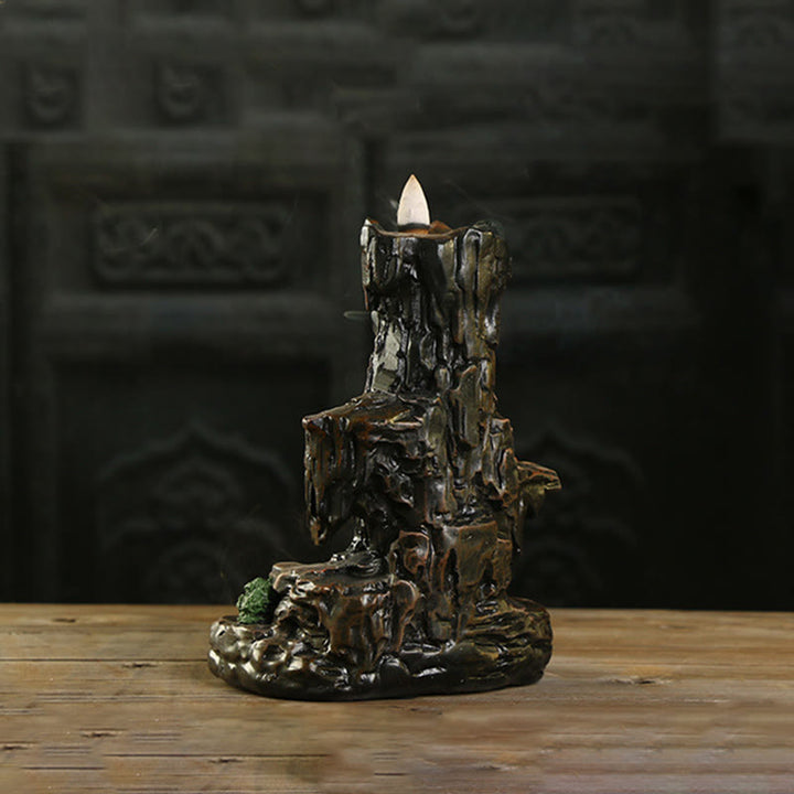 Buddha Stones Waterfall Backflow Incense Burner Mountain Tower Incense Holders - image 7