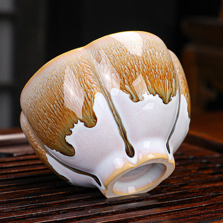 Buddha Stones 6Pcs Plum Blossom Petal Pattern Chinese Jianzhan Kiln Change Ceramic Teacup Kung Fu Tea Cup Bowl With Gift Box - image 7