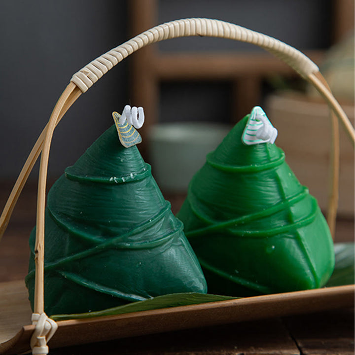 Buddha Stones Dragon Boat Festival Zongzi Pattern Scented Candle Gift For Family Friends - image 14