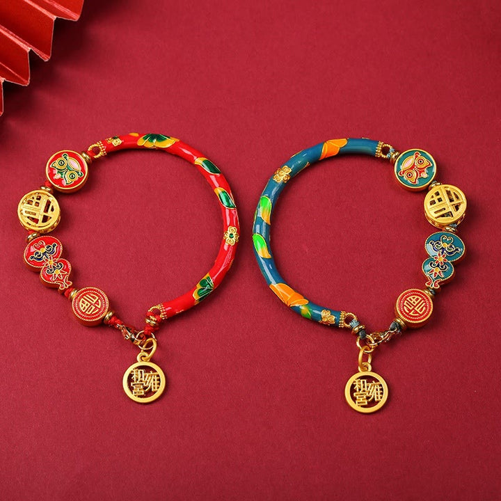 Buddha Stones Tibetan Gourd Fortune Happiness Lion Wealth Luck Bracelet - image 7