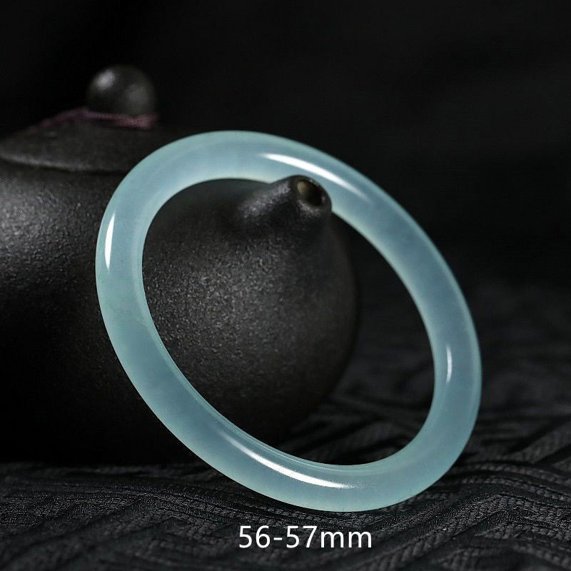 Buddha Stones Natural Jade Healing Blessing Bangle Bracelet - 56-57mm - image 4