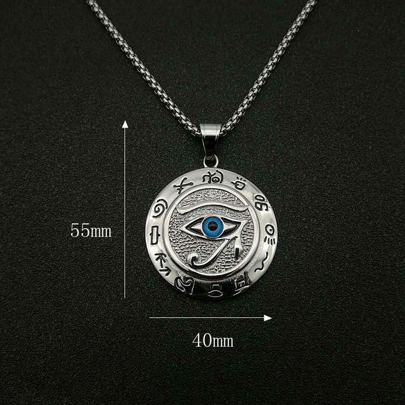 Buddha Stones Eye of Horus Protection Necklace Pendant - image 7