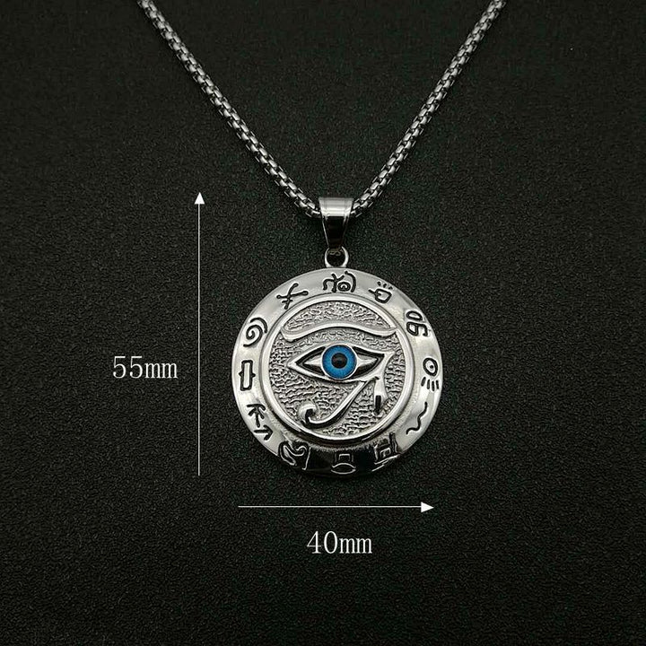 Buddha Stones Eye of Horus Protection Necklace Pendant - image 7