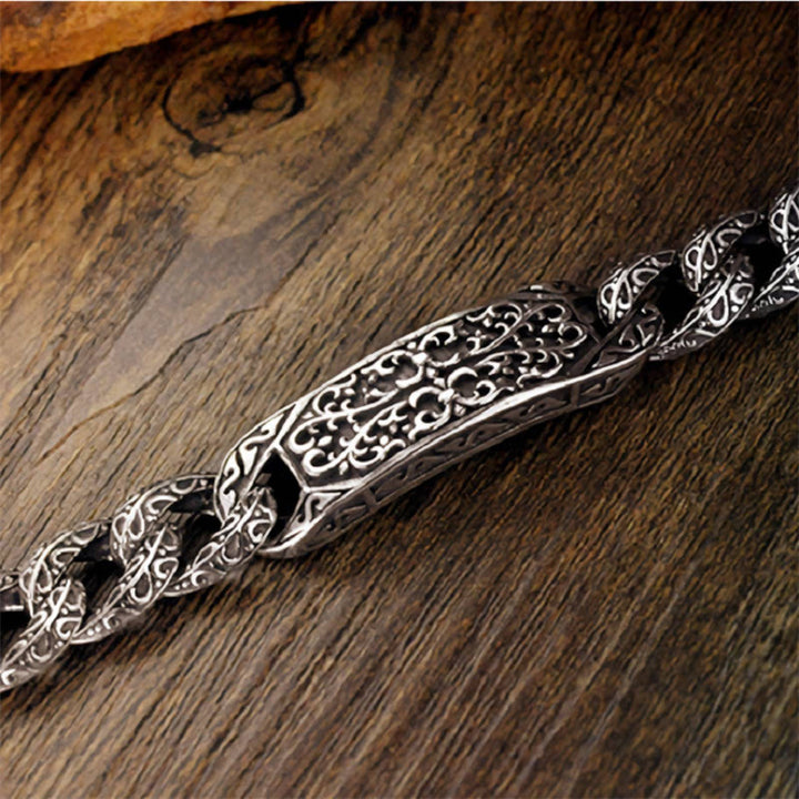Buddha Stones Vintage Patterns Engraved Healing Bracelet - image 2