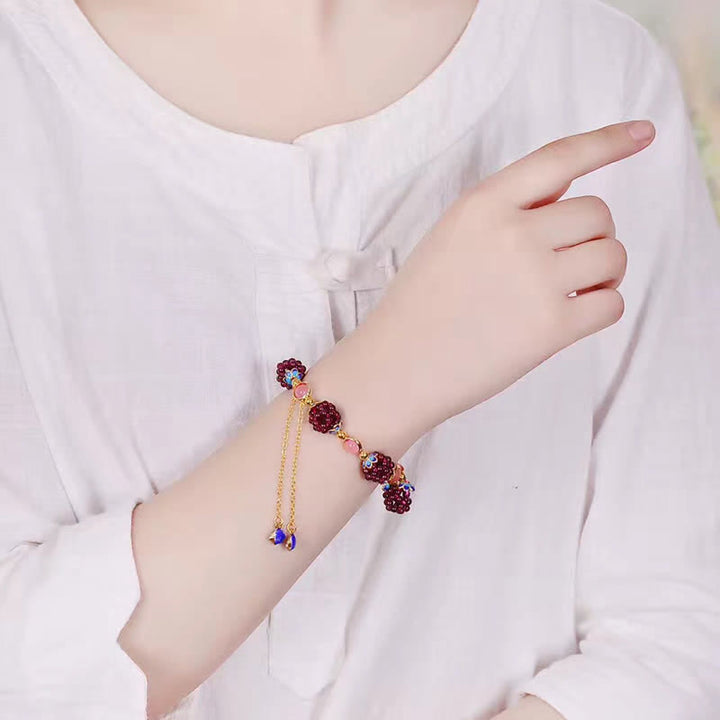 Buddha Stones Tibetan Garnet Calm Bracelet - image 8