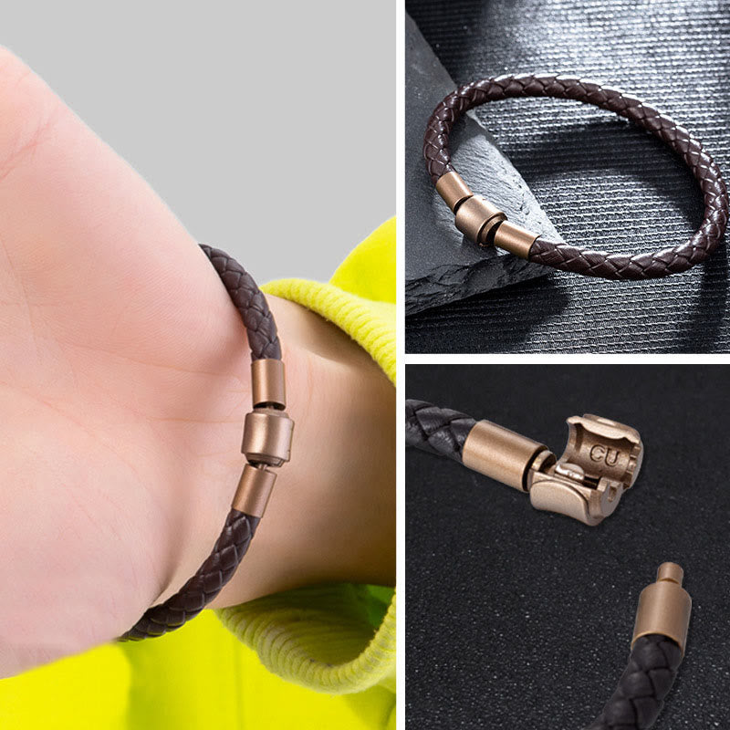Buddha Stones Vintage Leather Rope Luck Braid String Bracelet - image 14