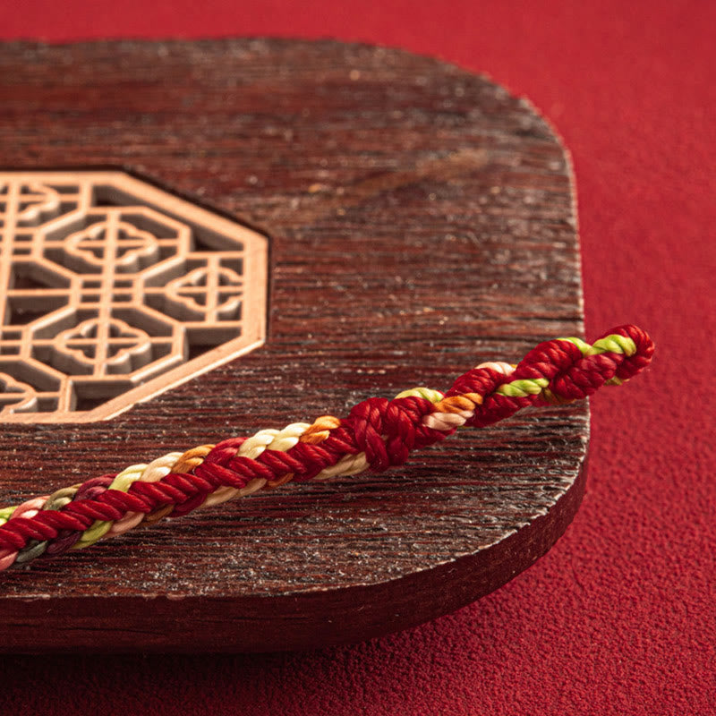 Buddha Stones "May You Be Safe And Lucky In The Year Ahead" Multicolored Bracelet - image 4