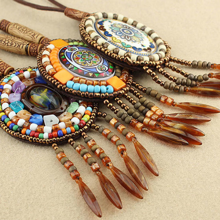 Buddha Stones Mandala Pattern Beads Creativity Necklace Pendant - image 11