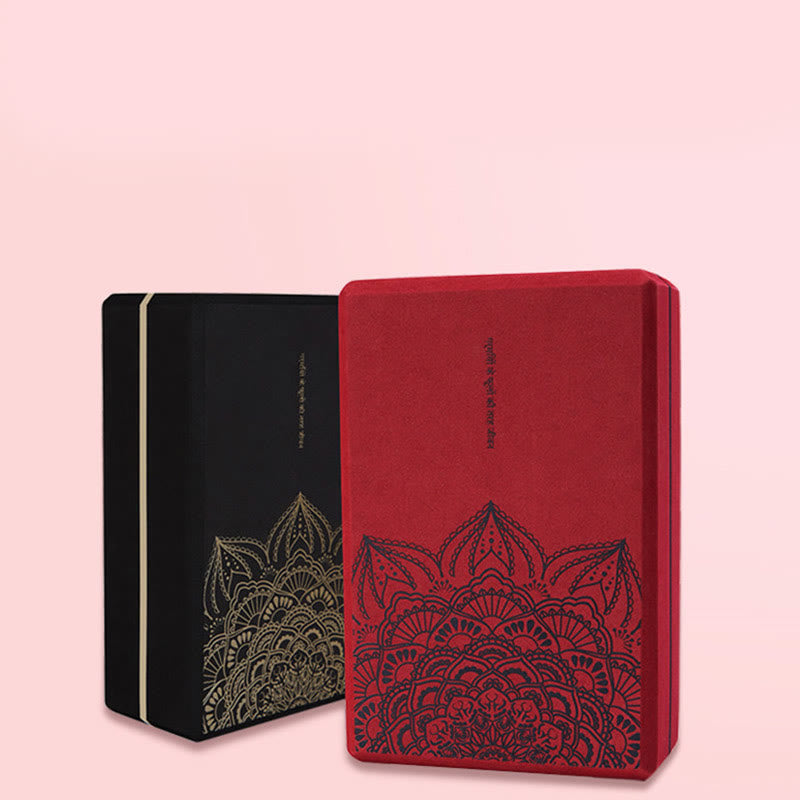 Buddha Stones Tibetan Mandala Mindful Soft Non-Slip Foam Yoga Block - image 1